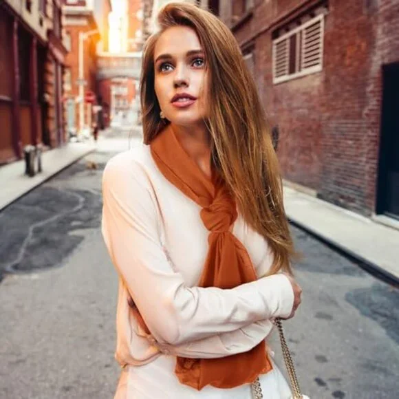 6-Pack Lightweight Infinity Loop Scarves, TR Material, 70.87 Circumference